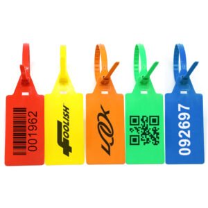 plastic seal with barcode and QR