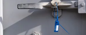 A graphic illustrating how custom data is encoded onto a security seal.