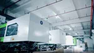 Industrial plastic used in security seal manufacturing A dedicated security seal manufacturing process, highlighting the industrial-grade plastic used.