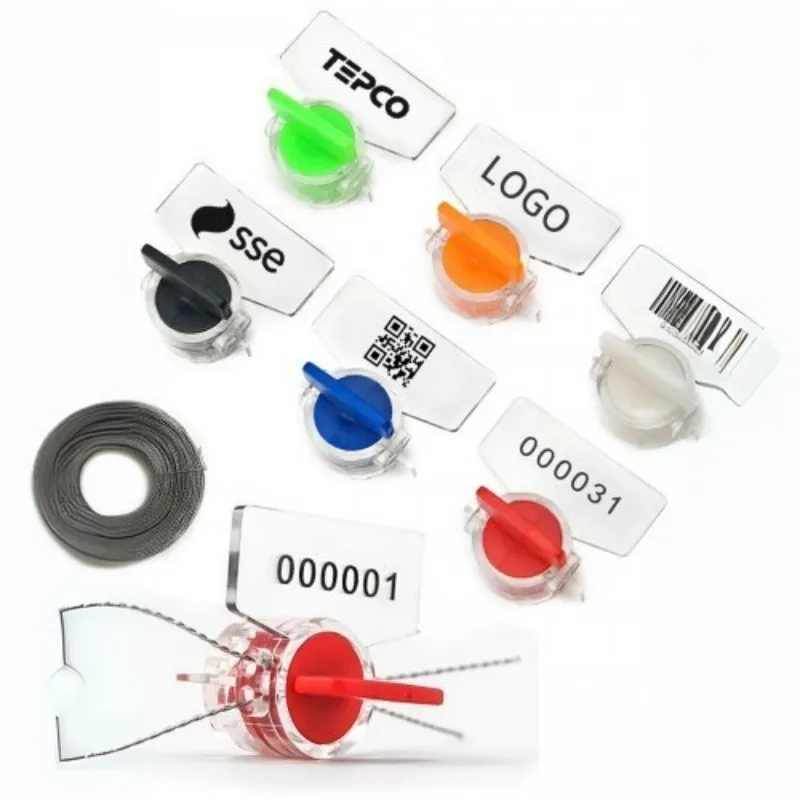 twist seal with barcodes and QR and custom logo