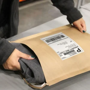 paper mailer bag with Clothes