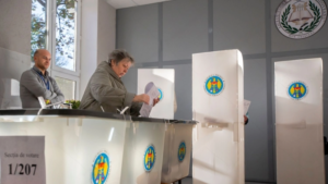 polling stations with security seals