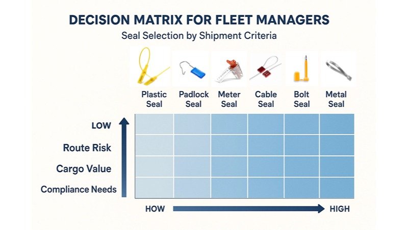 A simple decision matrix with security seal