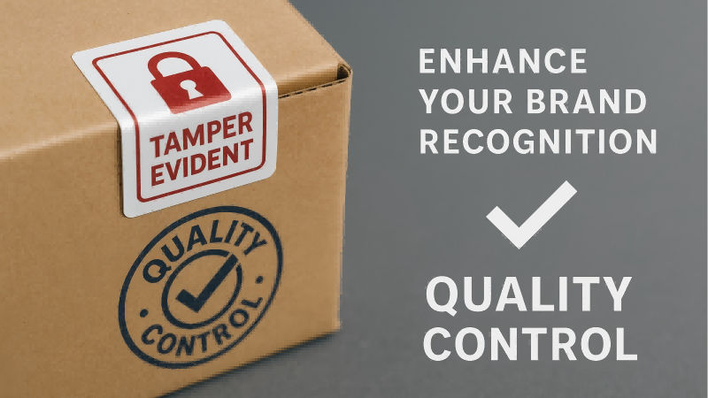 Tamper-Evident Labels Tamper-evident labels improve your brand perception by signaling quality control