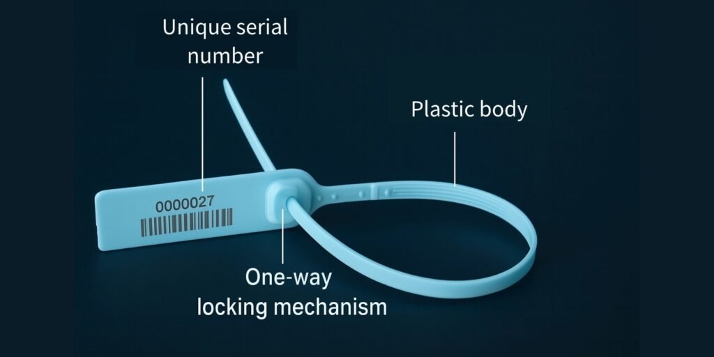 The One-Time Locking Mechanism of a Plastic Seal