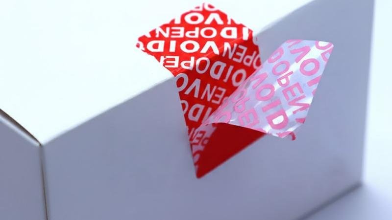 VOID Tamper-Evident Adhesive Pattern