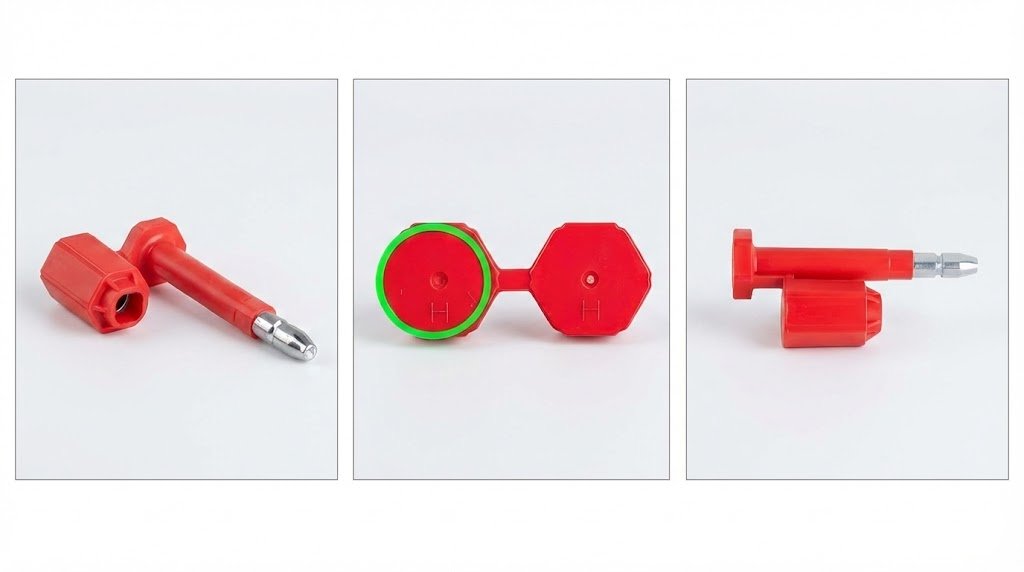 Detailed diagram of an ISO 17712 High Security Bolt Seal showing the H mark