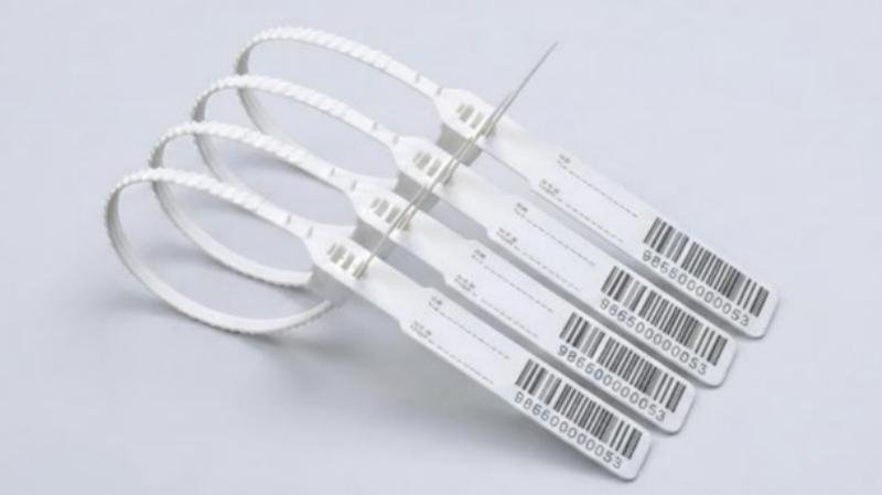 Scanning a barcode on a plastic seal