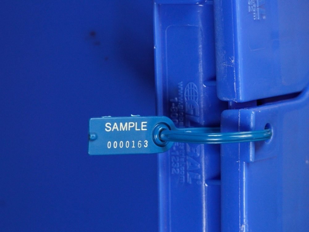 plastic seal with seaial number